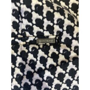 White House Black Market Pants Women's 4R Slim Ankle Black White Geometric Warm